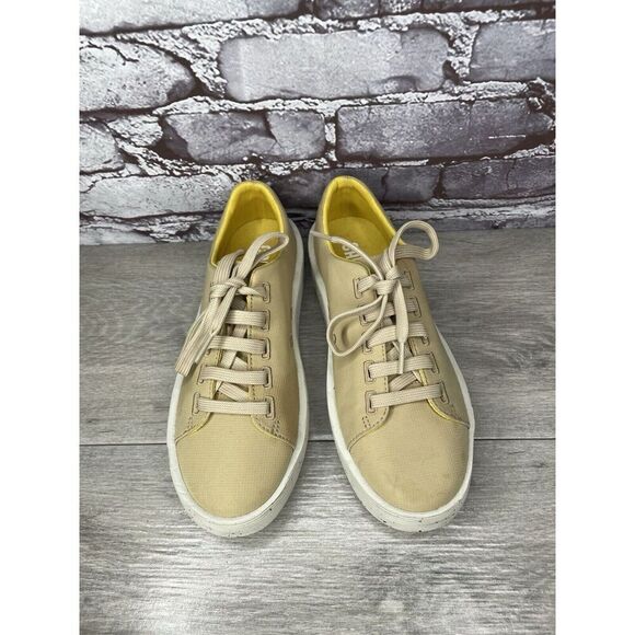 Camper Yellow Leather Casual Lace Up Lightweight Sneakers Women Sz 37EU/6.5M US - Picture 15 of 16